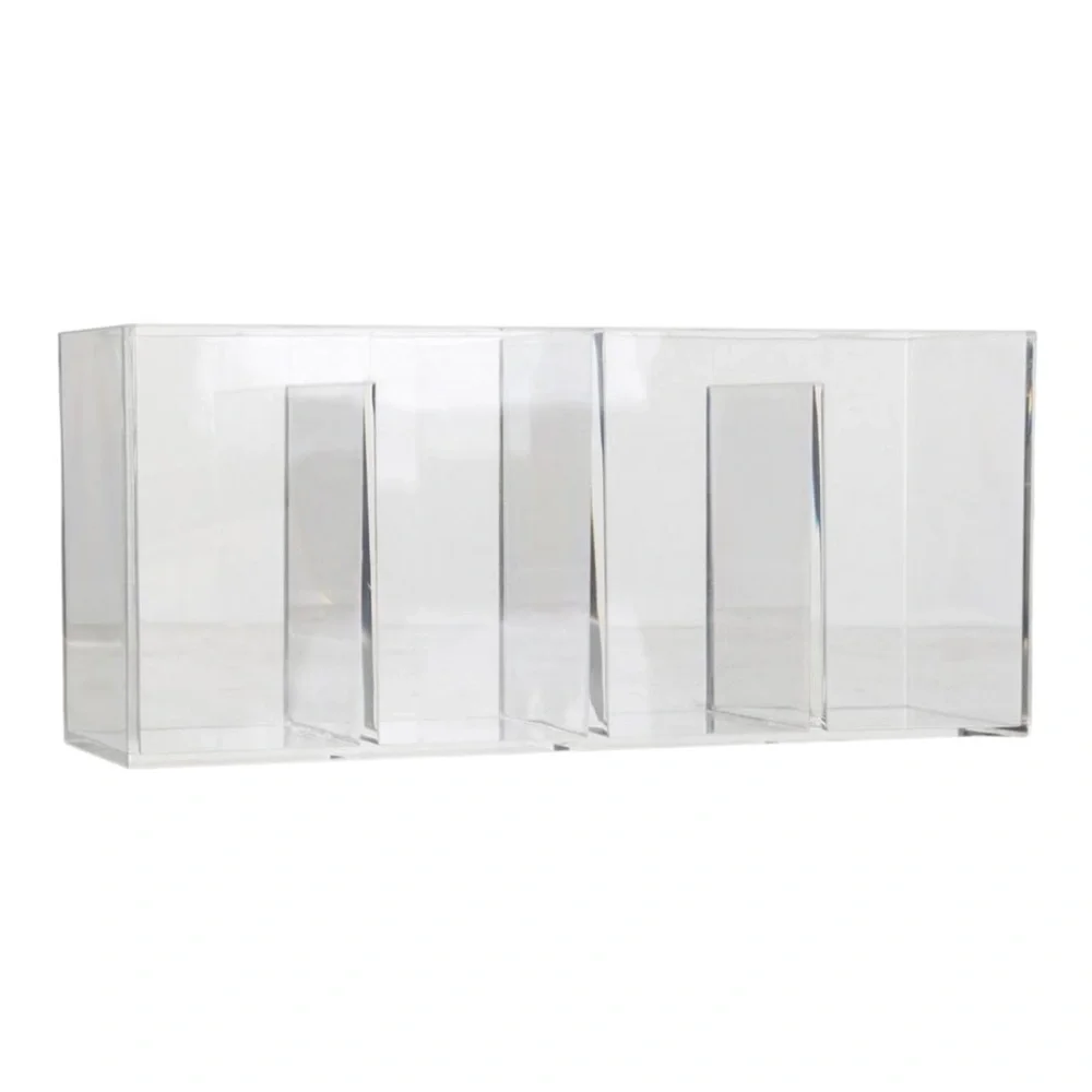 Olivia Rose 4 Compartment Multi-Use Clear Cosmetic Organizer NWT